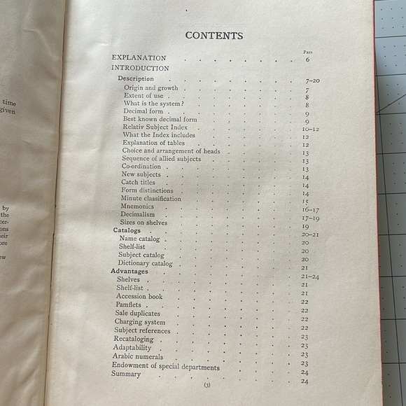 Dewey Decimal Classification and Index by Melvil Dewey, Ed. 8, copyright 1913 - Picture 8 of 16